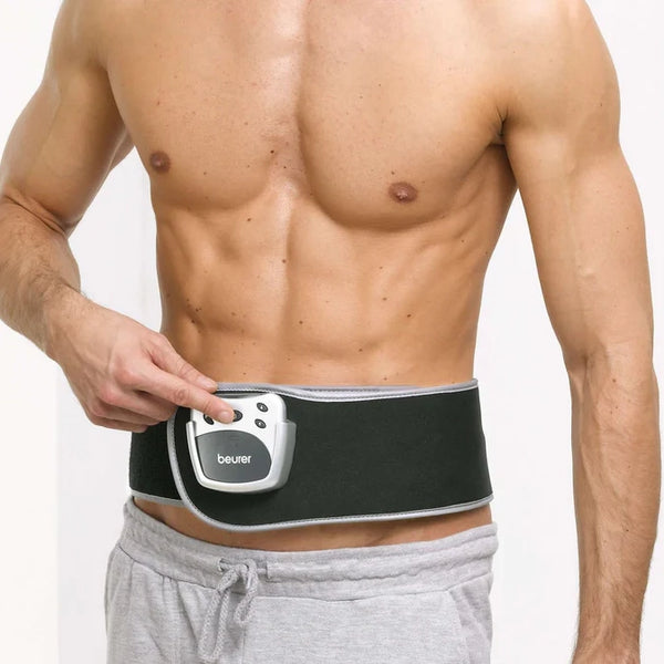  Beurer EM38 Lower Back Pain Relief Belt, TENS Unit Muscle  Stimulator, 4 Electrodes, Adjustable & Breathable, Women & Men, Fits  30”-55” Waist