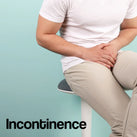 A white panel with the word – Incontinence – on it