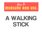 A white panel with the words – Measure For A Walking Stick – on it