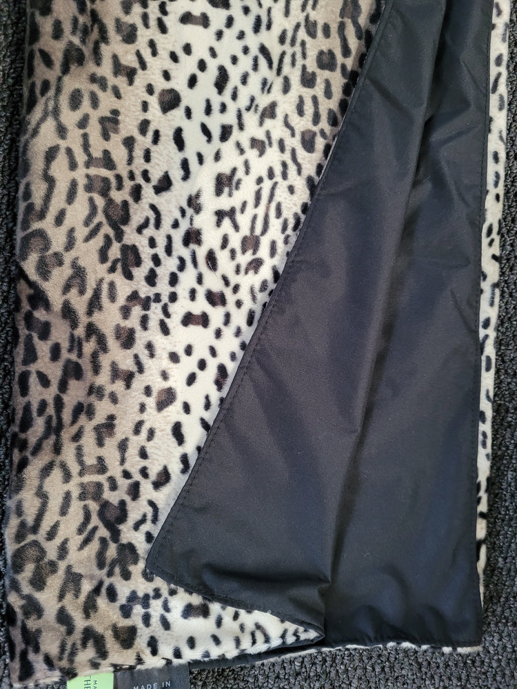 Water Resistant Cosy Fleece Blanket – Grey Cheetah Print from Made in the Mill