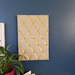 Fabric Notice Board - Hessian Lime Green