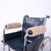 Wool Arm Rests for Open Sided Chairs on wheelchair