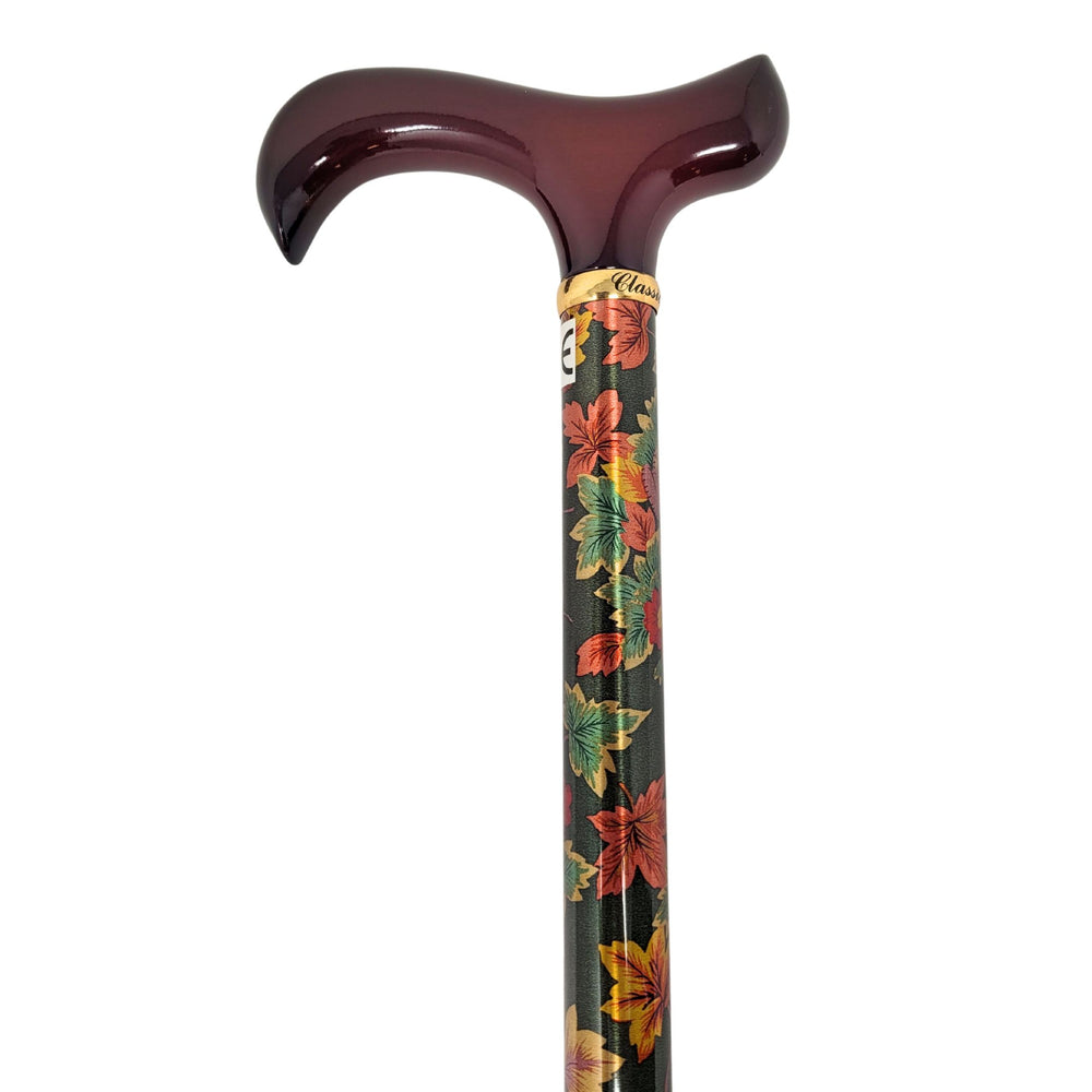 Classic Canes Tea Party Derby Cane Autumn Leaves