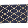 Fabric Notice Board - Black Velvet Gold Ribbon