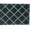 Fabric Notice Board - Black Velvet Green Ribbon