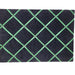 Fabric Notice Board - Black Velvet Green Ribbon