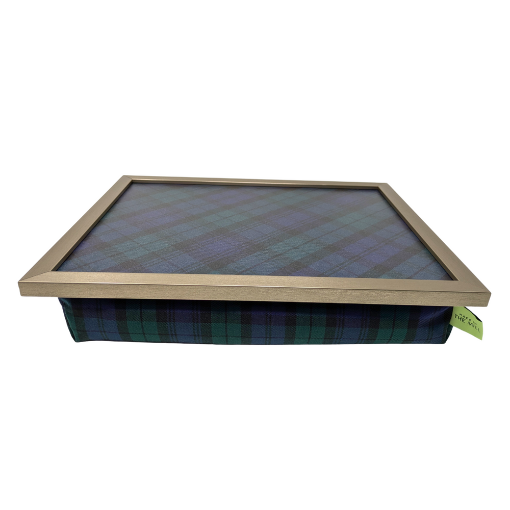 Black Watch Tartan Cushioned Luxury Lap Tray