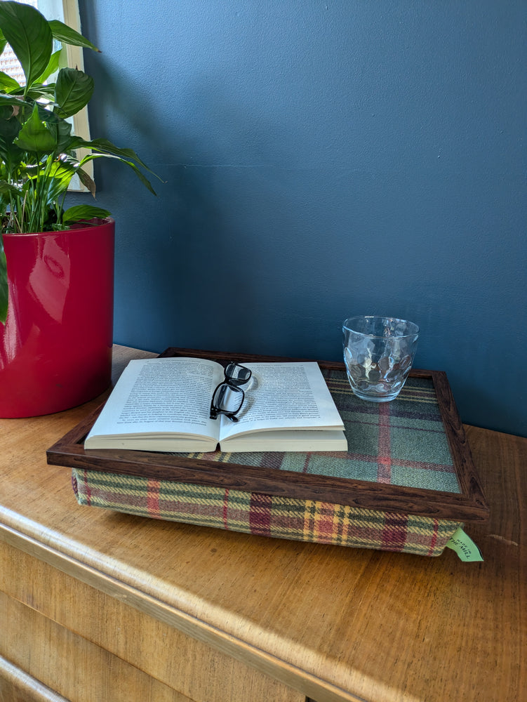 Luxury Brittany Tweed Lap Tray With Bean Bag from Made in the Mill