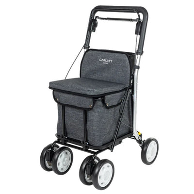 Carlett Comfort Shopping Rollator / Walker in Grey Ice