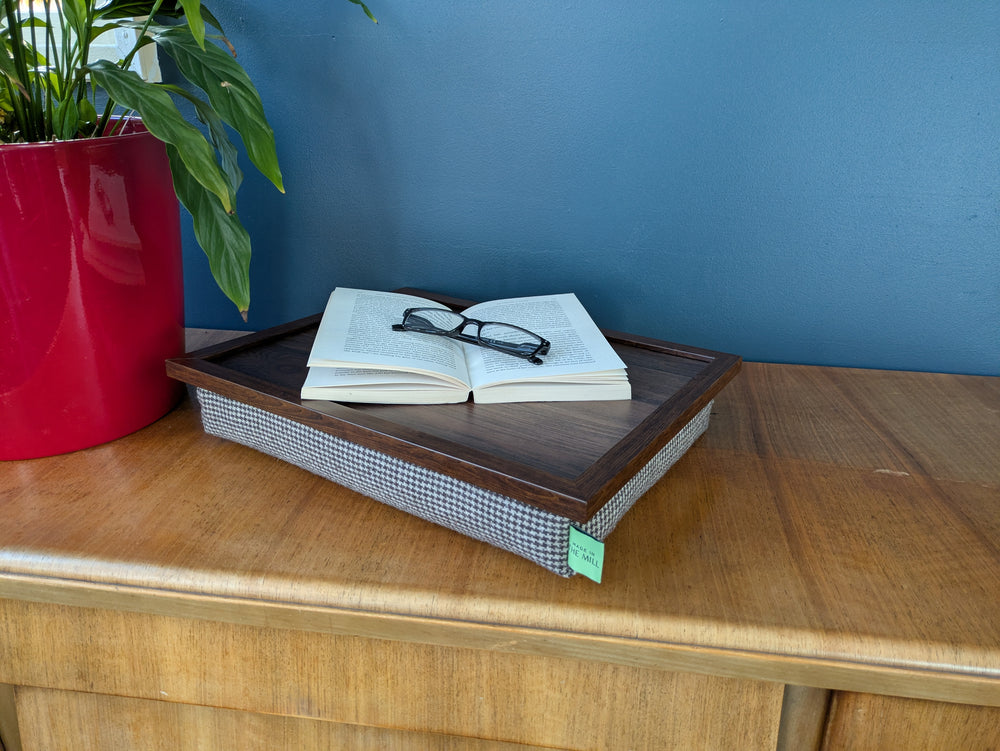 Luxury Dogtooth Lap Tray with Bean Bag by Made in the Mill