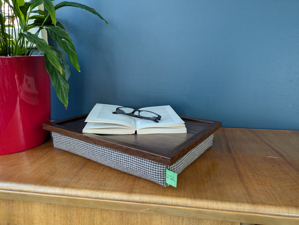 Luxury Dogtooth Lap Tray with Bean Bag by Made in the Mill