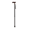 Extendable Walking Cane with Strap - Black Handle