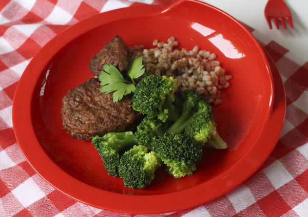 Food placed on Assisted Living Plate