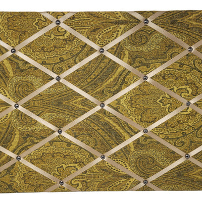 Fabric Notice Board - Gold Tapestry