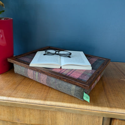 Luxury Harrier Tweed Lap Tray With Bean Bag from Made in the Mill