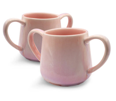 Two Handled Denby Style Mug - Pink