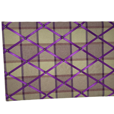 Fabric Notice Board - Purple Tweed