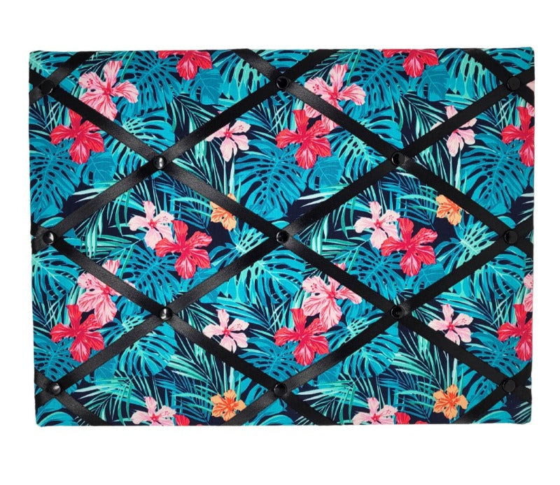 Small Fabric Notice Board - Tropical Palm