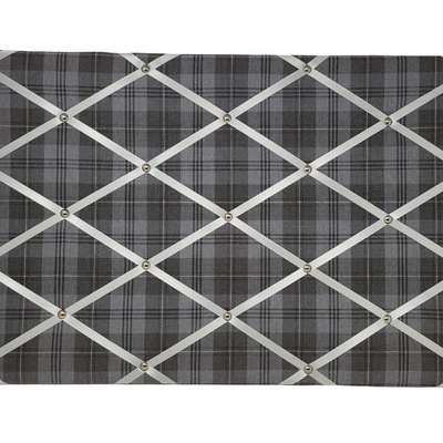 Fabric Notice Board - Grey Tweed