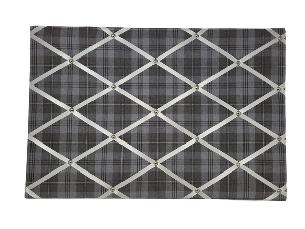 Fabric Notice Board - Grey Tweed