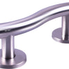 Luxury Curved Stainless Steel Grab Bar in a Polished Finish - 355mm