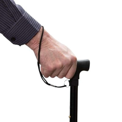 Walking Stick Wrist Strap in use