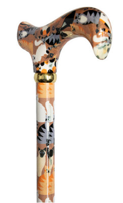 Classic Canes Derby Adjustable Walking Stick - Classic Cats