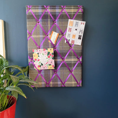 Fabric Notice Board - Bernese Tweed