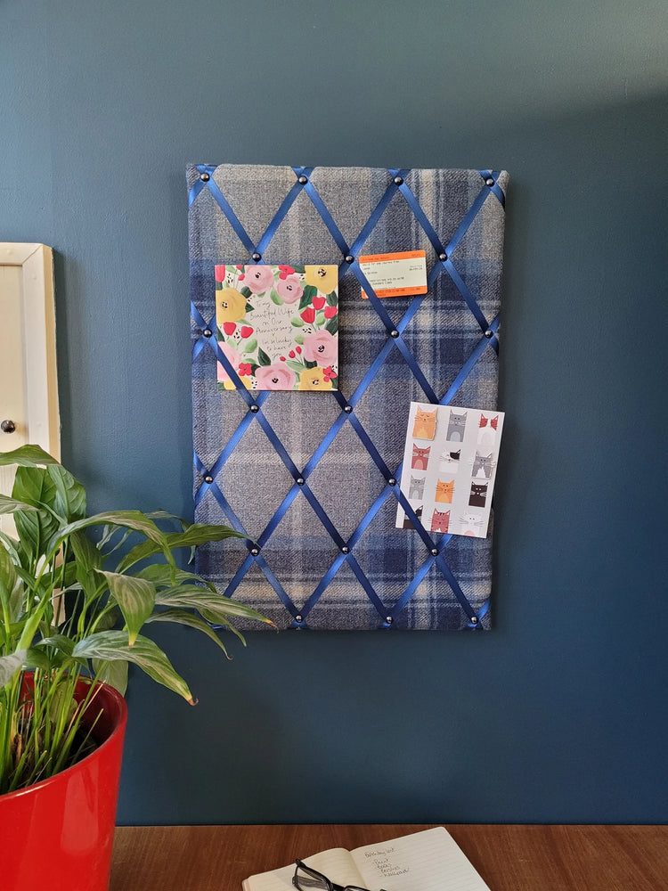 Fabric Notice Board - Border Tweed