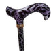 Classic Canes Height Adjustable Ladies Walking Stick, Grey White Leopard Print