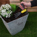 3 Piece Ergonomic Handled Gardening Set - cultivator being used