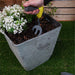 3 Piece Ergonomic Handled Gardening Set - fork being used