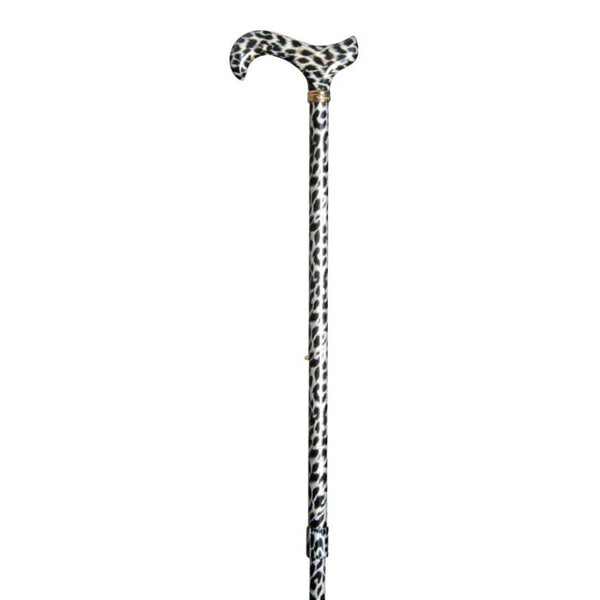 Classic Canes Fashion Derby Walking Sticks Snow Leopard