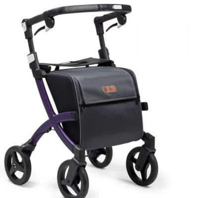 Rollz Flex Shopping Rollator with Classic Brakes - Dark Purple