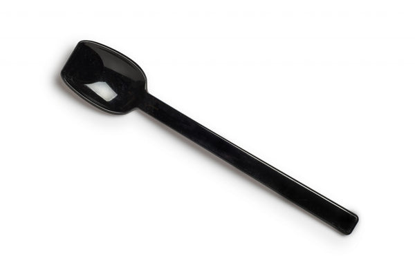 Polycarbonate Flat Edge Spoon Narrow - Black